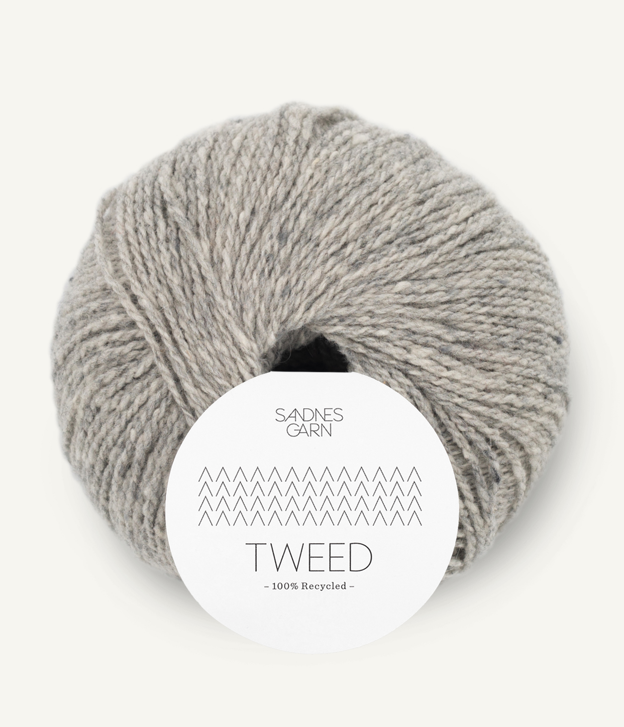 SANDNES Tweed Recycled 1085 lys grå