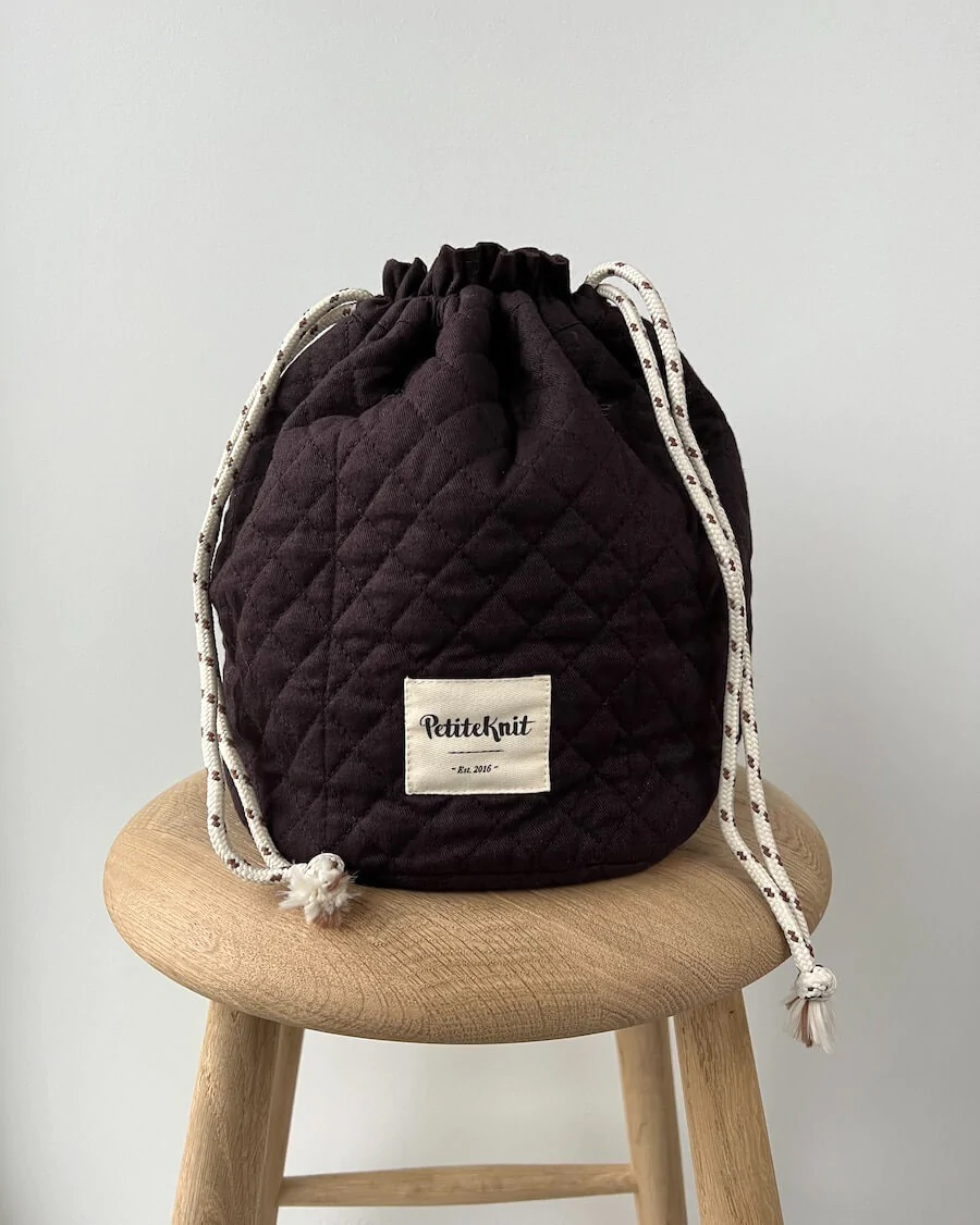 PetiteKnit Get Your Knit Together Bag Dark Oak (klein)