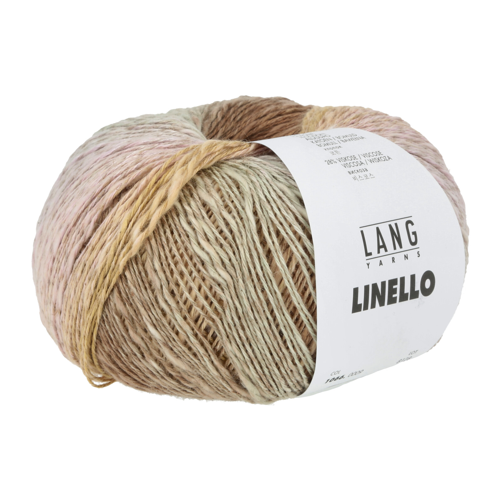 LANG Linello 009 rosa/senf/braun